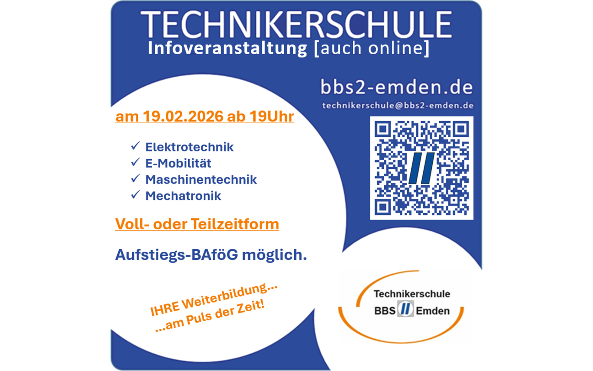Infoveranstaltung der Technikerschule am 19.02.2026 ab 19 Uhr